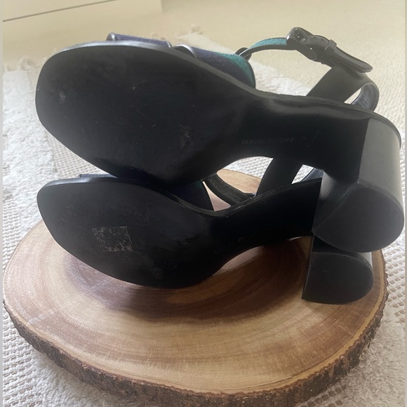 Bottega Veneta Embroidered Color Block Heel - Picture 5 of 7